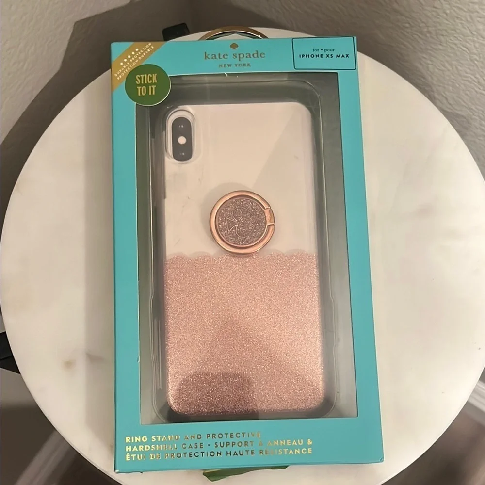 kate spade Gold iPhone XS Max Case with Ring Holder